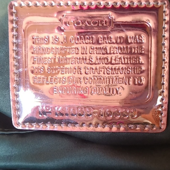 Sparkling White Sequin Coach Rocker Bag Y2K - Picture 11 of 13